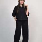 ست شومیز و شلوار آوینا رنگ مشکی
