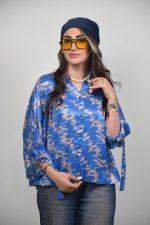 شومیز موناکو زنانه رنگ آبی تیره