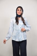 شومیز السا کد ۰۲۵ زنانه رنگ آبی آسمانی