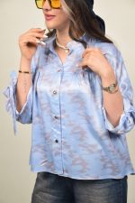 شومیز موناکو زنانه رنگ آبی روشن