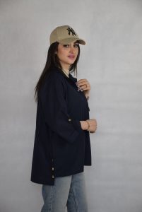 شومیز آلما زنانه رنگ سورمه ای