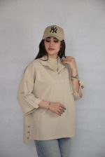 شومیز آلما زنانه رنگ کرم