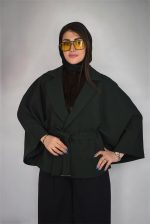 پانچو زنانه دنريس مدل مازراتی سبز کله غازی