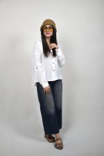 شومیز دابل فیس سورنا زنانه رنگ سفید