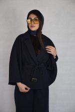 پانچو زنانه دنريس مدل مازراتی سورمه ای