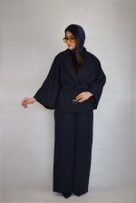 پانچو زنانه دنريس مدل مازراتی سورمه ای