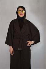 پانچو زنانه دنريس مدل مازراتی قهوه ای