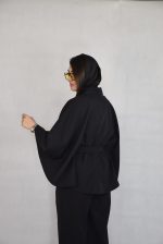 پانچو زنانه دنريس مدل مازراتی مشکی
