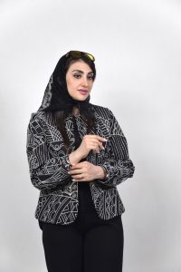 کت پوبلین زنانه دلوین رنگ مشکی کرم