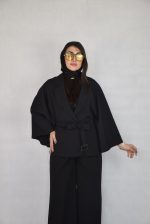 پانچو زنانه دنريس مدل مازراتی مشکی