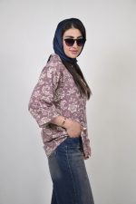 شومیز زنانه نخی پیچک رنگ کرم کالباسی