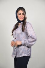 شومیز السا کد ۰۲۶ زنانه رنگ یاسی و آجری